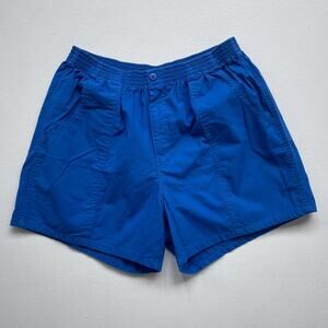 Vtg 80s Blue Sporty Mens Cotton Surf Shorts / Sz L / Windridge By Mervyn